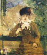 Berthe Morisot Dame a L ombrelle oil on canvas